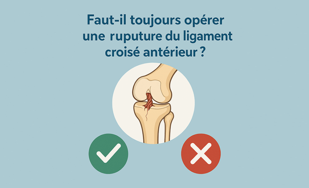 Faut-il toujours opérer une rupture du LCA ?
