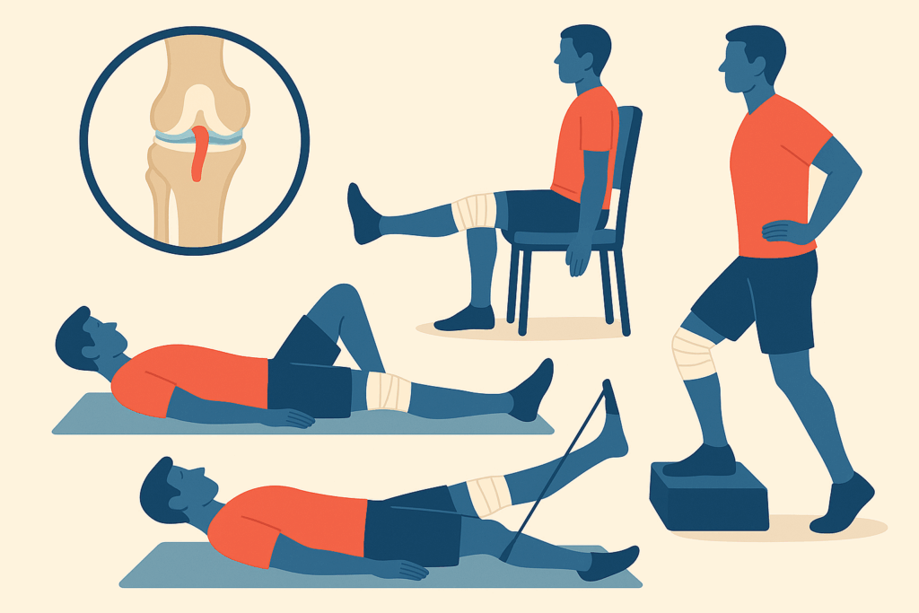 Les exercices clés pour récupérer après une chirurgie du Ligament Croisé Antérieur